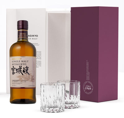 Nikka Miyagikyo Single Malt 2 Glass Gift Set - The Whisky Stock