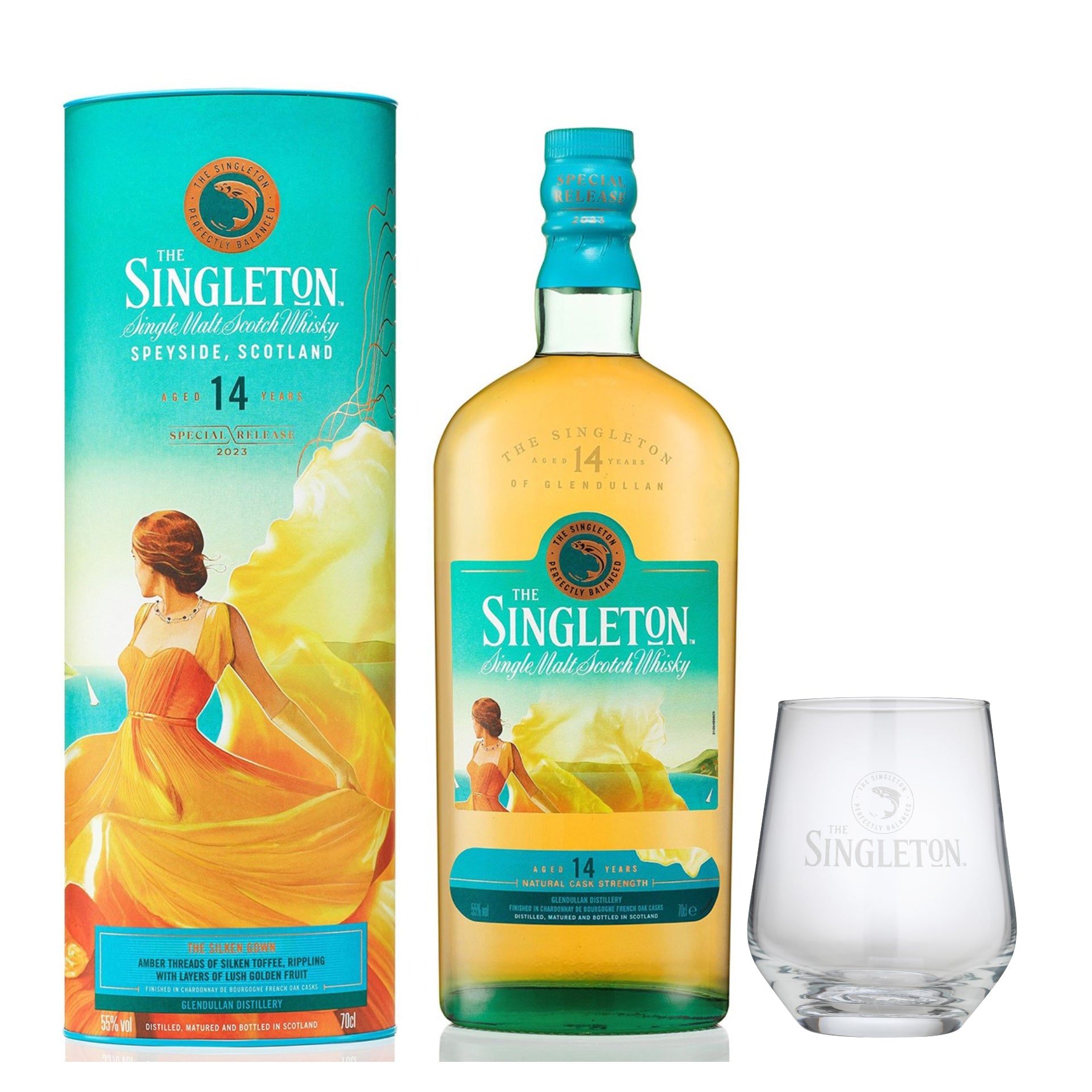 Singleton of Glendullan 14 Year Old Special Release 2023 & Branded Tumbler - The Whisky Stock