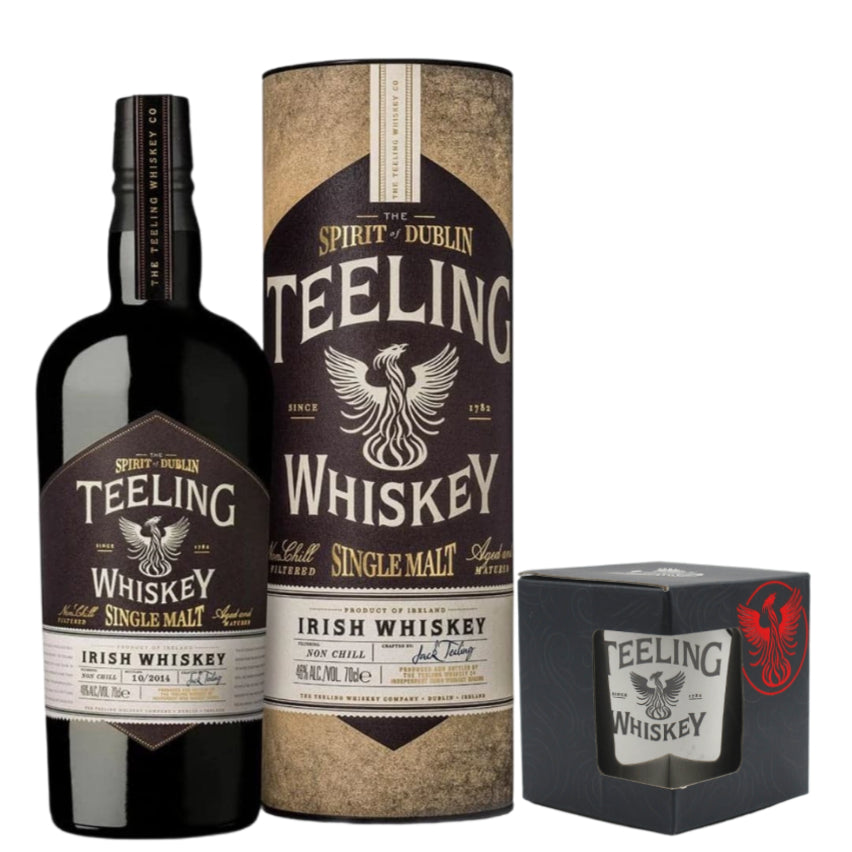 Teeling Single Malt Irish Whiskey And Branded Tumbler The Whisky Stock 2049