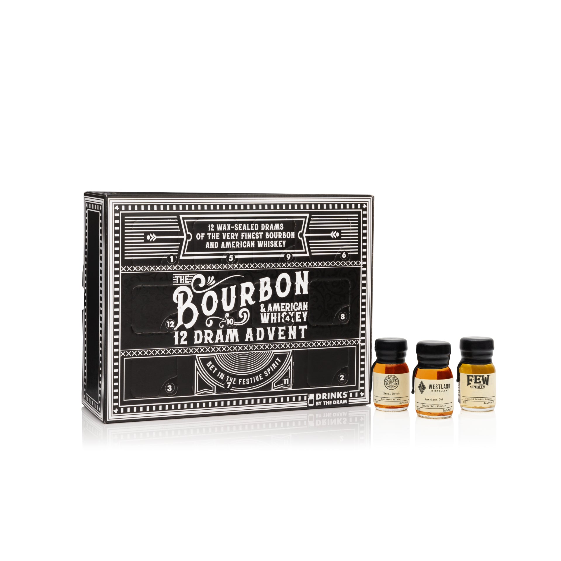 Bourbon & American Whiskey 12 Dram Advent Calendar 2023 - The Whisky Stock