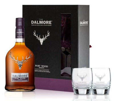 Dalmore Port Wood Reserve with 2 Glasses Gift Pack - The Whisky Stock
