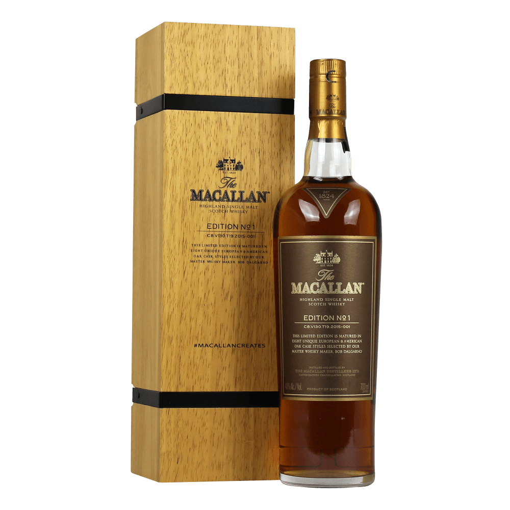 Macallan Edition No. 1 - Wooden Box - The Whisky Stock