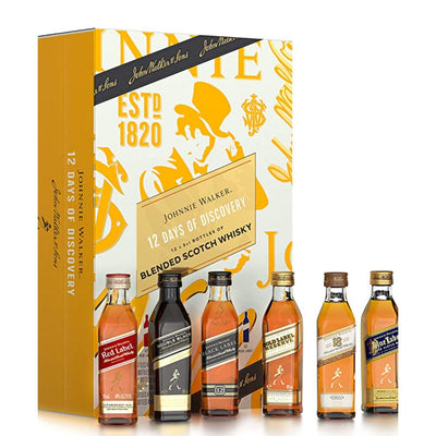 Johnnie Walker Blended Scotch Whisky 12 x 5cl Advent Calendar - The Whisky Stock