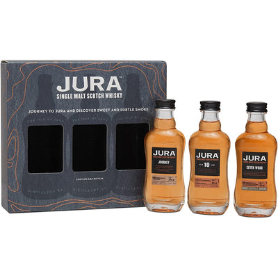Jura Miniatures Gift Pack Journey, Seven Wood, 10 Year Old - The Whisky Stock