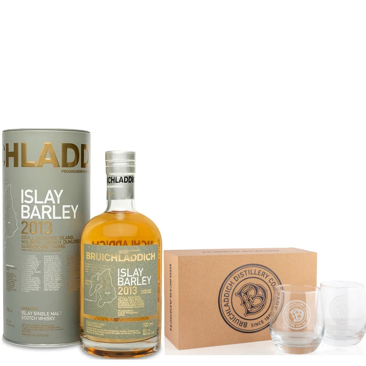 Bruichladdich Islay Barley 2013 & 2 Tumblers in Presentation Box