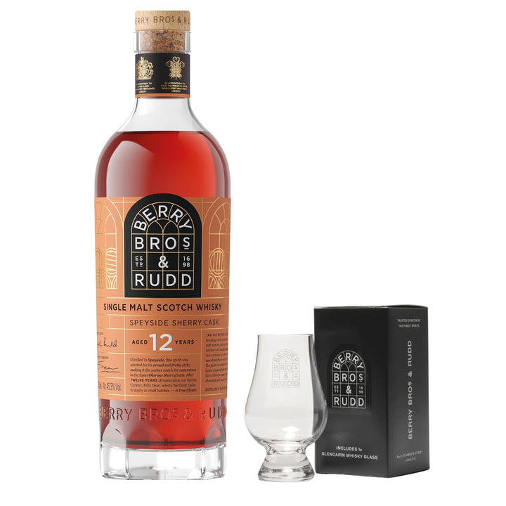 Berry Bros & Rudd 12 Year Old Sherry Cask & Branded Nosing Glass - The Whisky Stock