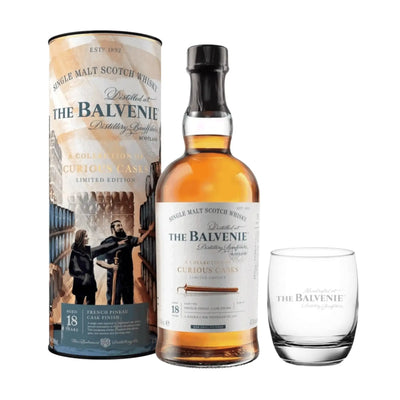 Balvenie 2005 18 Year Old French Pineau Cask & Branded Tumbler Glass - The Whisky Stock