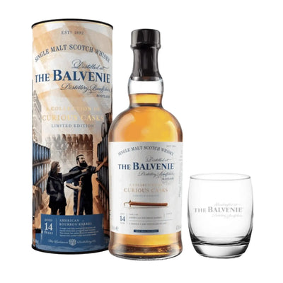 Balvenie 2009 14 Year Old Bourbon Barrel Cask & Branded Tumbler Glass - The Whisky Stock