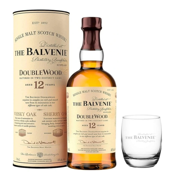 Balvenie Doublewood 12 Year Old & Branded Tumbler Glass