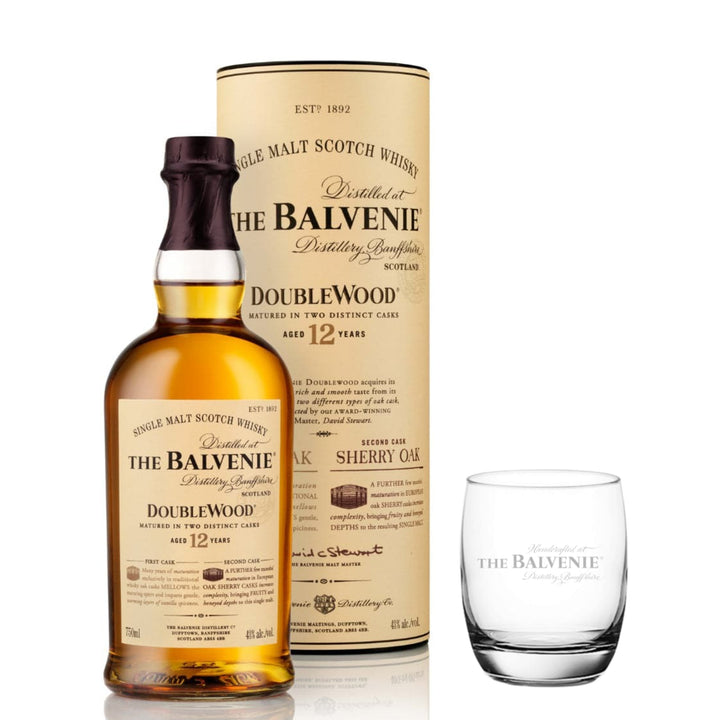 Balvenie Doublewood 12 Year Old & Branded Tumbler Glass