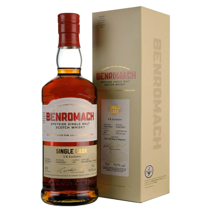 Benromach 2013 First-Fill Sherry Single Cask UK Exclusive