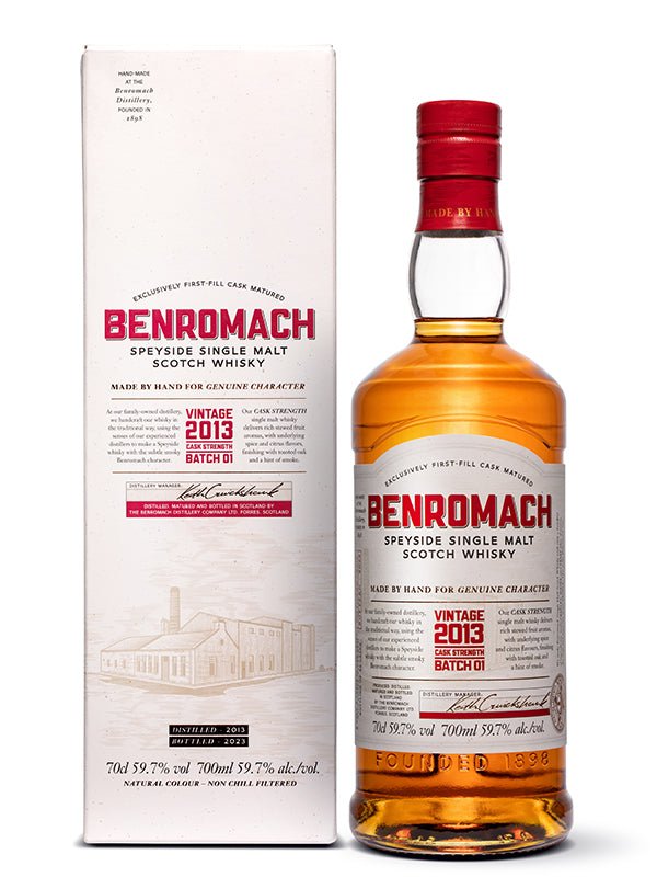 Benromach Cask Strength Vintage 2013 Bottled 2023 Batch 1