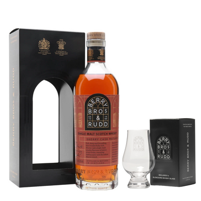 Berry Bros & Rudd Sherry Cask Matured Single Malt Scotch Whisky & Branded Nosing Glass - The Whisky Stock