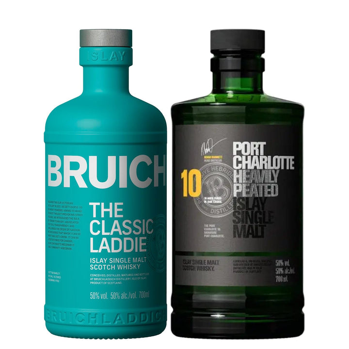 Bruichladdich The Classic Laddie & Port Charlotte 10 Year Old Bundle Set - The Whisky Stock