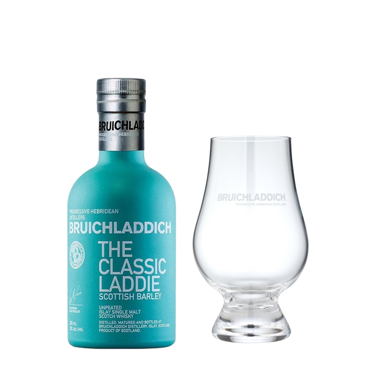 Bruichladdich The Classic Laddie 20cl & Branded Nosing Glass - The Whisky Stock