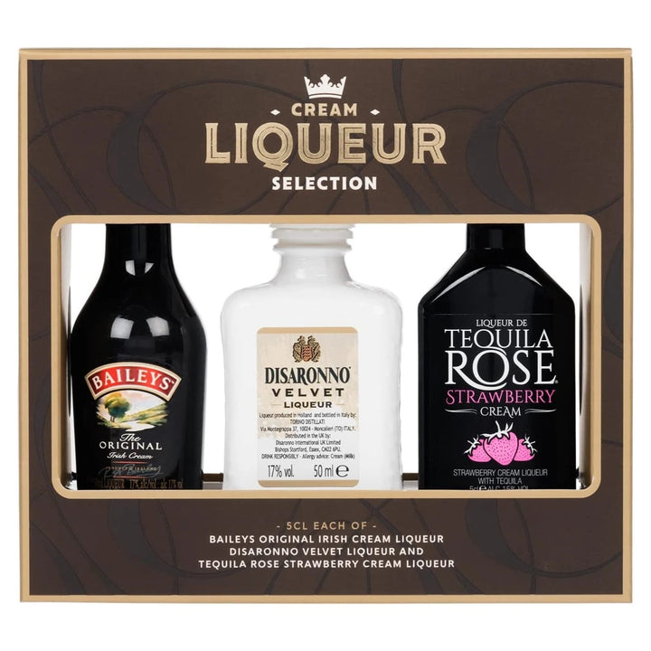 Cream Liqueur Trio Miniatures Gift Set 3x5cl