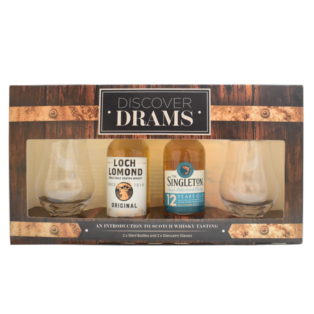 Discover Drams Giftpack 2x5cl & 2 Glasses