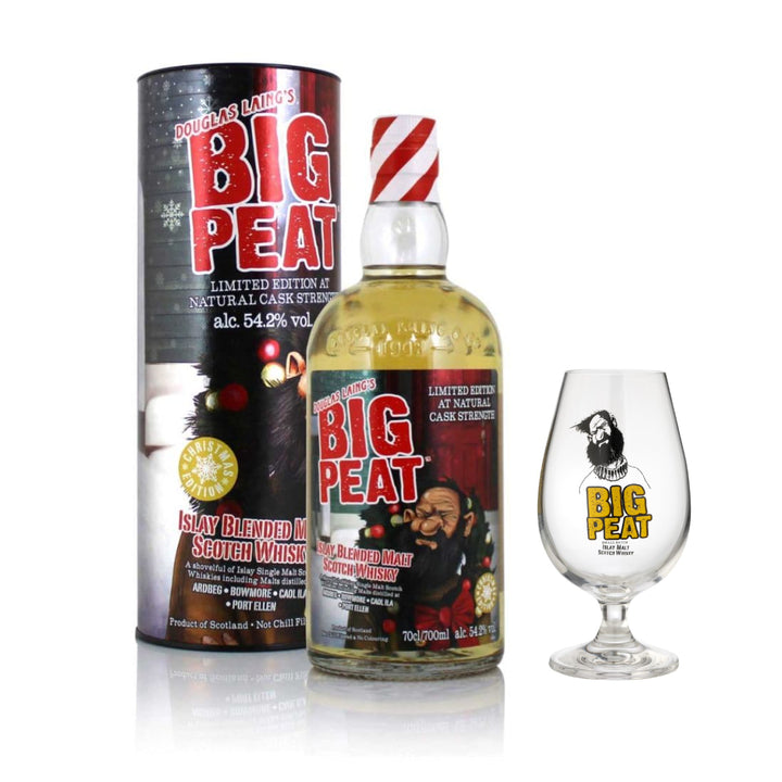 Douglas Laing Big Peat Christmas Edition 2022 & Branded Nosing Glass - The Whisky Stock
