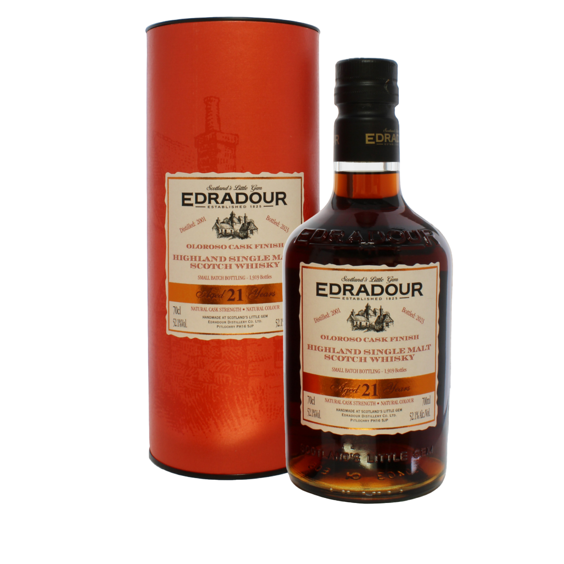 Edradour 21 Year Old 2001 Oloroso Sherry Finish - The Whisky Stock