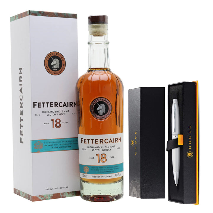 Fettercairn 18 Year Old 2022 Edition & Fettercairn Cross Pen