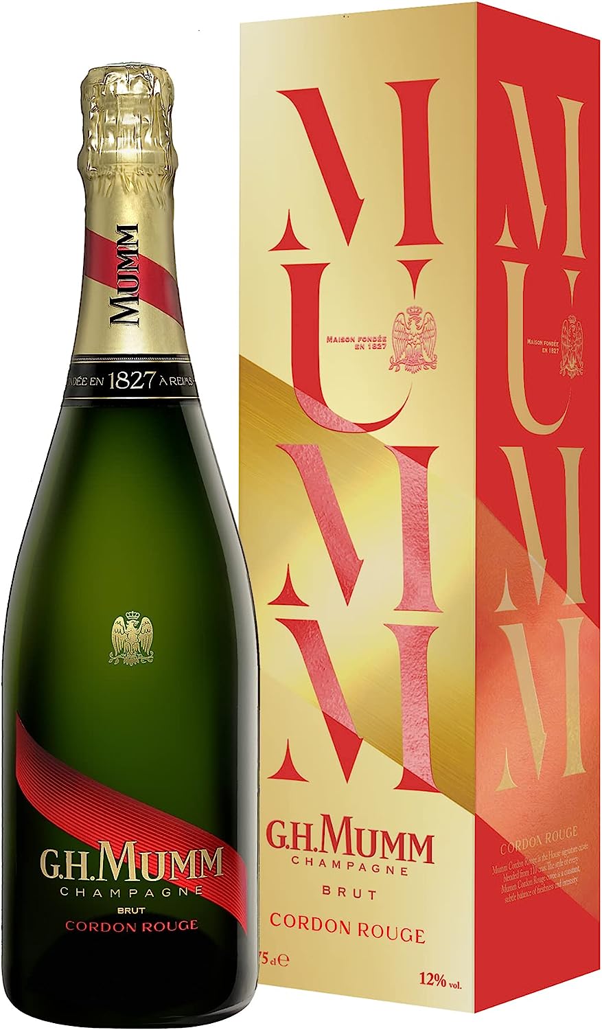 G.H. Mumm Cordon Rouge Brut Non Vintage Champagne - The Whisky Stock