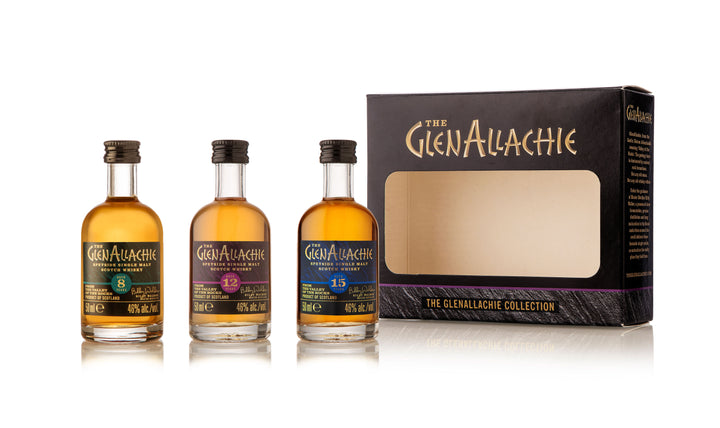 GlenAllachie 8, 12 & 15 Year Old Miniature Gift Set - The Whisky Stock
