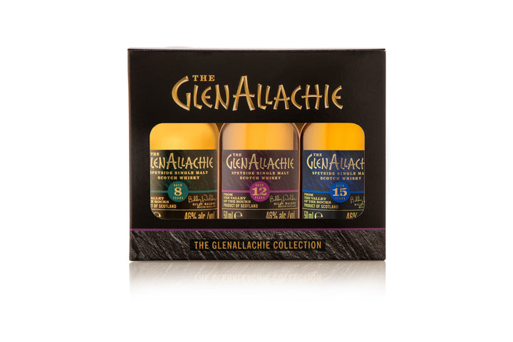 GlenAllachie 8, 12 & 15 Year Old Miniature Gift Set - The Whisky Stock