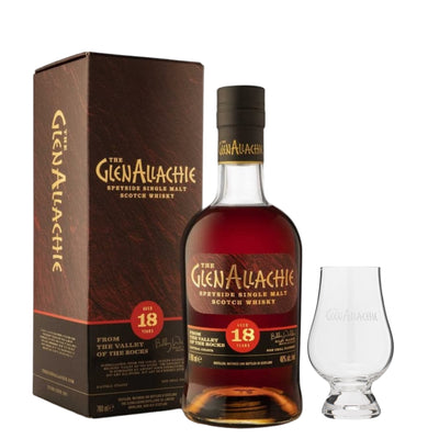 GlenAllachie 18 Year Old & Branded Nosing Glass