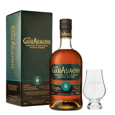 GlenAllachie 8 Year Old & Branded Nosing Glass