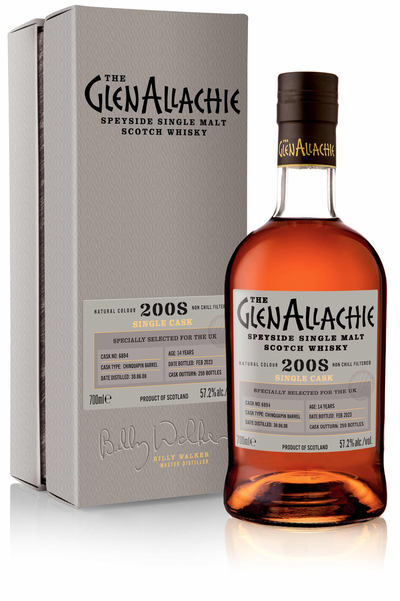 GlenAllachie 14 Year Old 2008 Single Cask Chinquapin Barrel #6894 - The Whisky Stock