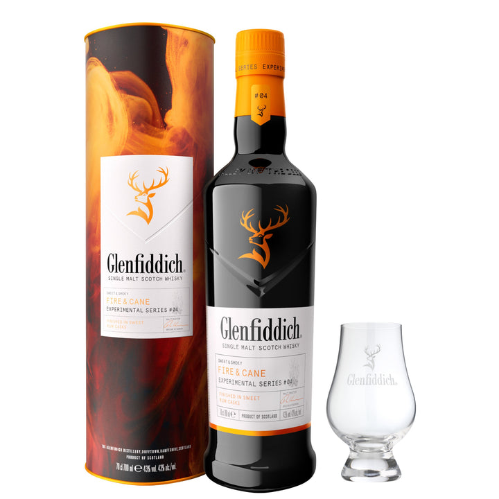 Glenfiddich Fire & Cane Experimental & Branded Whisky Glass - The Whisky Stock