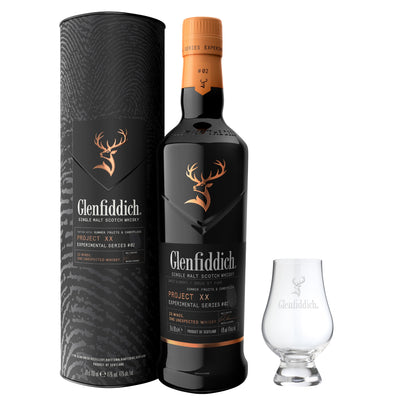 Glenfiddich Project XX Experimental Series & Branded Whisky Glass - The Whisky Stock