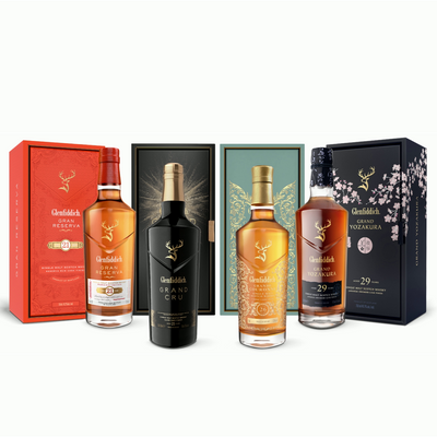 Glenfiddich 21, 23, 26 & 29 Year Old Grand Series Bundle 4x70cl - The Whisky Stock