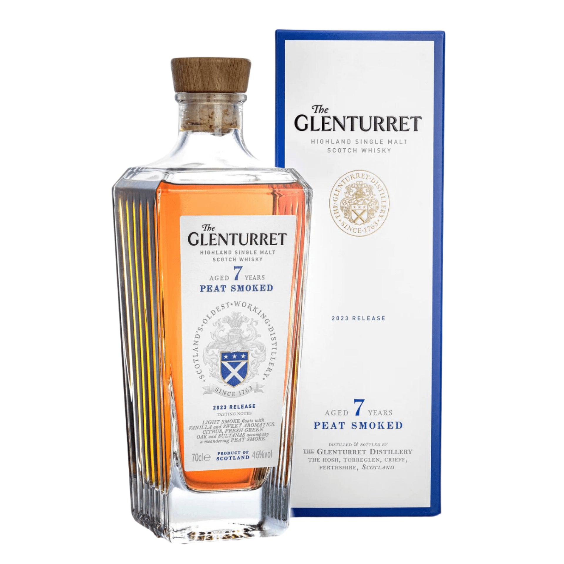 Glenturret 7 Year Old Peat Smoked 2023 Release - The Whisky Stock