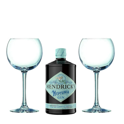 Hendrick's Neptunia Gin & 2 Copa Glasses - The Whisky Stock