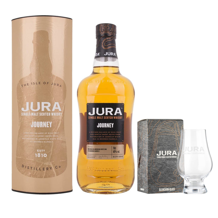 Jura Journey Single Malt Scotch Whisky & Branded Nosing Glass - The Whisky Stock