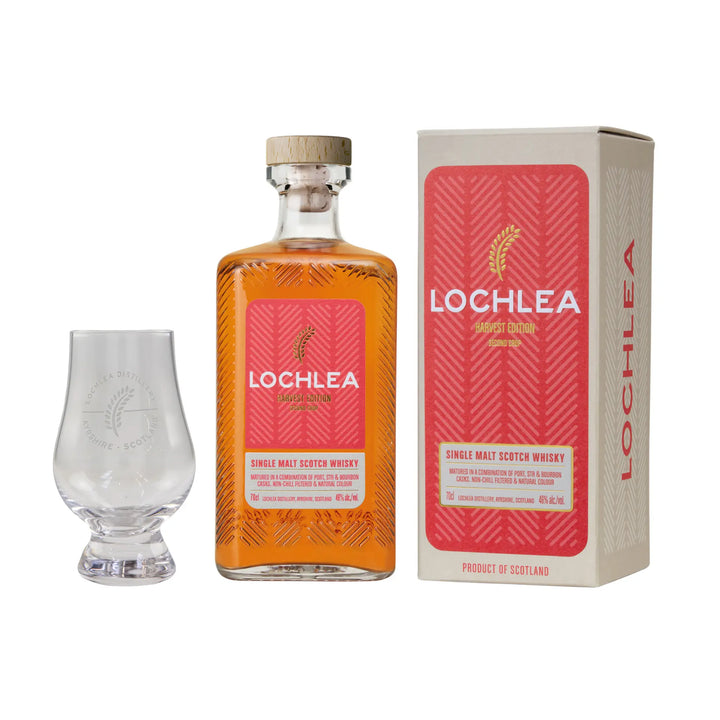 Lochlea Harvest Edition 2nd Crop 2023 Release & Branded Glencairn Glass Bundle
