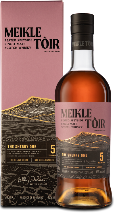 Meikle Toir 5 Year Old The Sherry One Peated Single Malt Scotch Whisky - The Whisky Stock