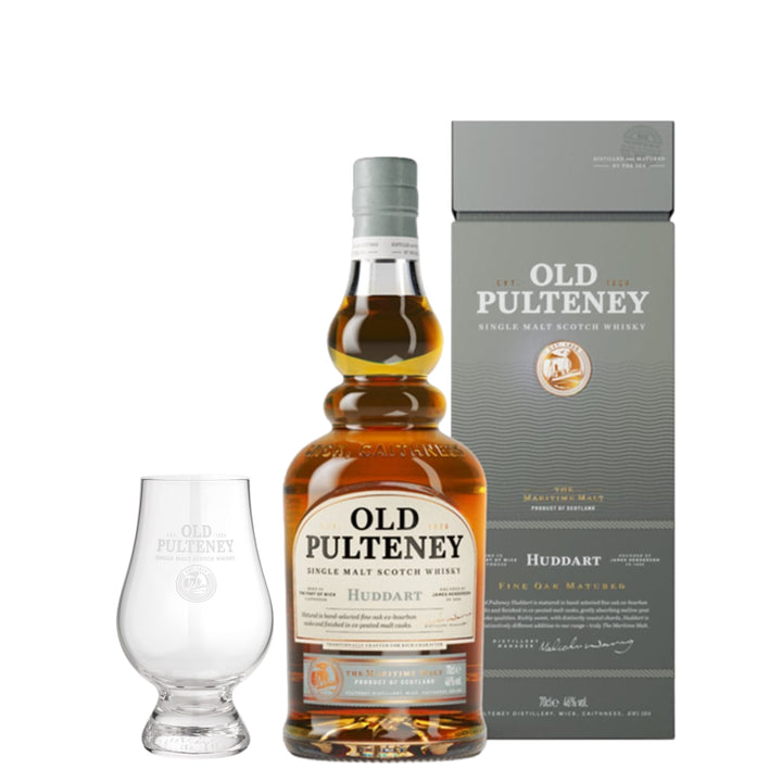 Old Pulteney Huddart & Branded Nosing Glass - The Whisky Stock