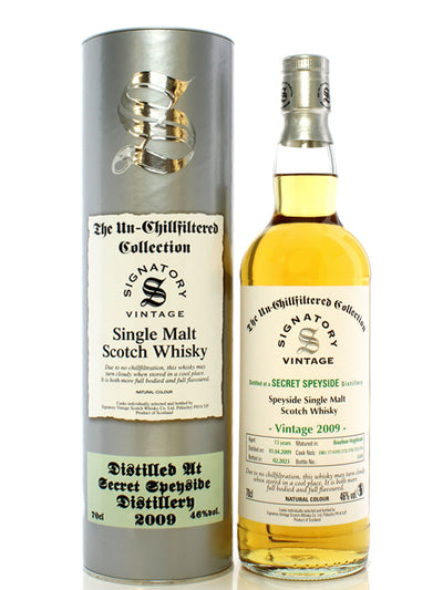 Secret Speyside 13 Year Old 2009 - Signatory Un-Chillfiltered Collection - The Whisky Stock