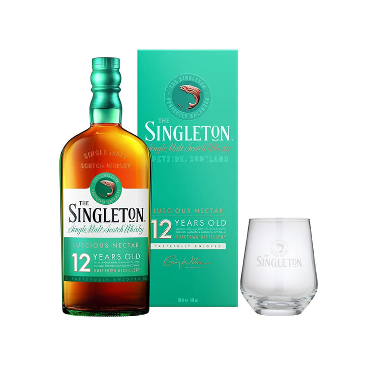 Singleton of Dufftown 12 Year Old & Branded Tumbler - The Whisky Stock