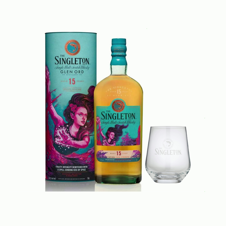 Singleton of Glen Ord 15 Year Old Special Releases 2022 & Branded Tumbler - The Whisky Stock