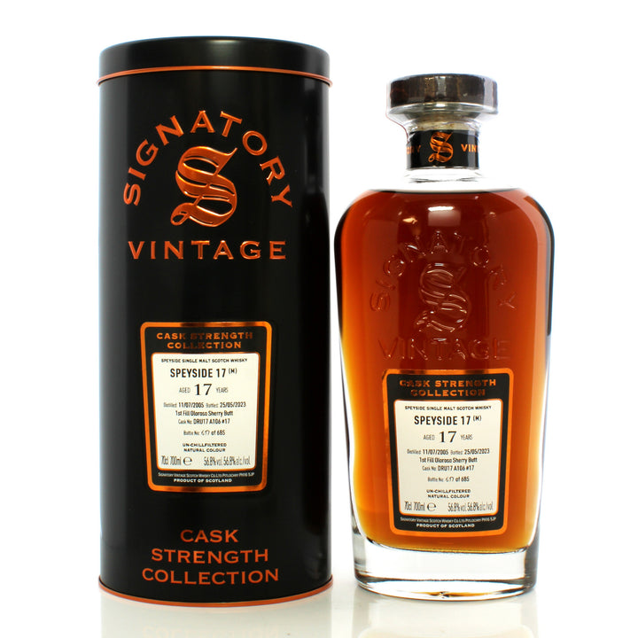 Signatory Secret Speyside (M) 2005 Vintage 17 Year Old Cask 17 - The Whisky Stock