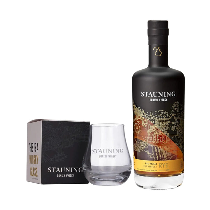 Stauning Rye Whisky & Branded Glass Boxed Bundle - The Whisky Stock