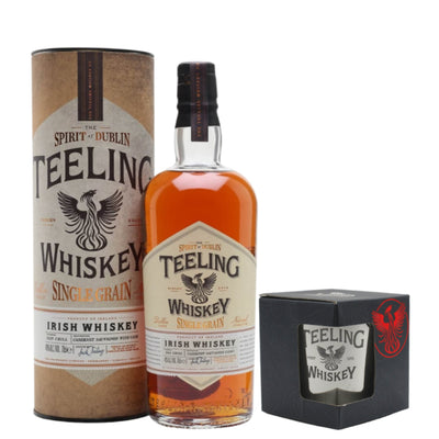 Teeling Single Grain Irish Whiskey & Branded Tumbler - The Whisky Stock