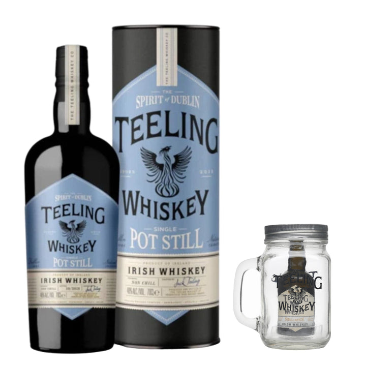 Teeling Single Pot Still Irish Whiskey & Small Batch Miniature In Jar - The Whisky Stock