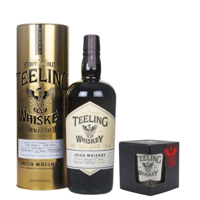 Teeling Small Batch In Gold Presentation Tube & Branded Tumbler - The Whisky Stock