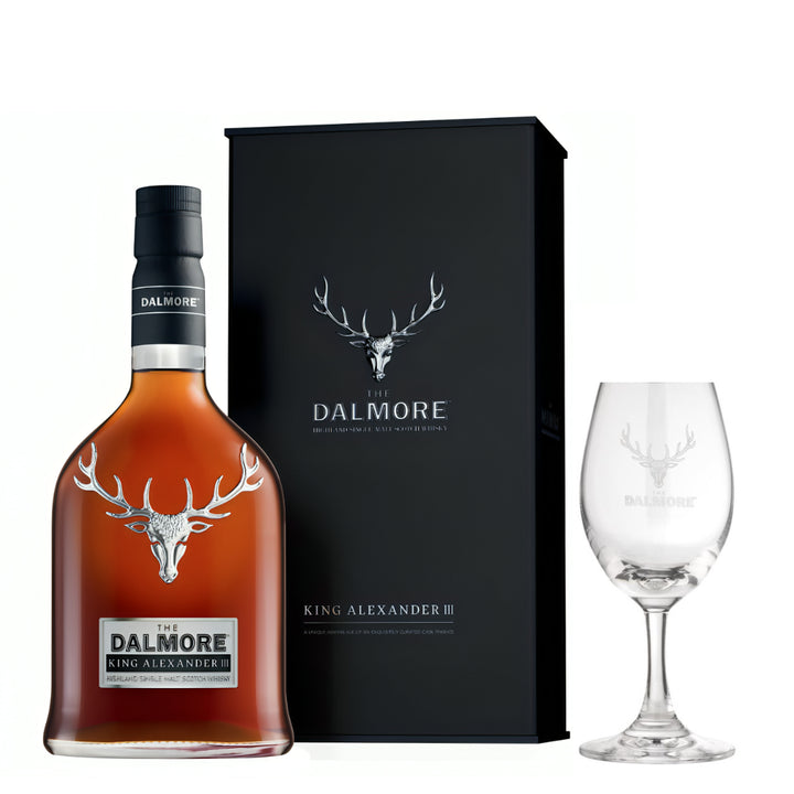 The Dalmore King Alexander III & Branded Whisky Nosing Glass - The Whisky Stock