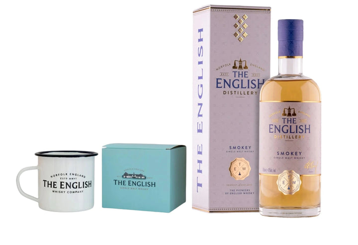 The English Smokey Single Malt Whisky & Branded Mug - The Whisky Stock