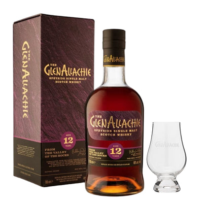 The GlenAllachie 12 Year Old & Branded Nosing Glass
